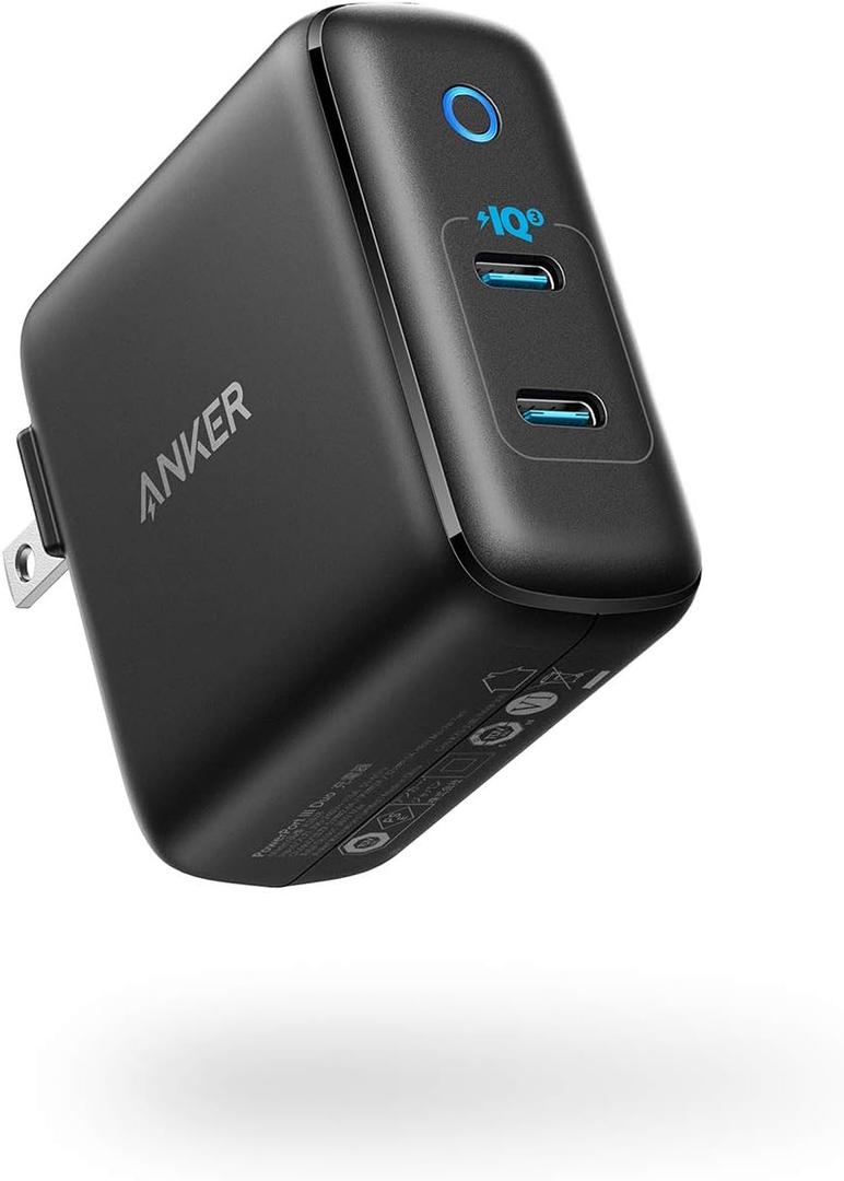 Anker iPhone Charger USB-C, Anker 40W 2-Port PIQ 3.0, PowerPort III Duo Type C Foldable Fast Charger,Power Delivery for iPhone 13/13 Mini/13 Pro/13 Pro Max/12/11, Galaxy, Pixel, iPad/iPad mini & More