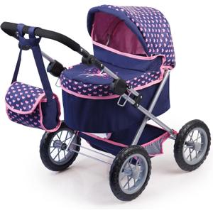 Bayer Design Baby Doll Trendy Pram Blue, Pink