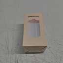 Portable Mini Humidifier, 400ml Small Humidifier with 2 Modes Large Spray, USB Personal Desktop Humidifiers for Home Bedroom Car Office Travel Yoga with 7 Color LED Light, Auto Shut-Off, Bass Work (White Crackle)