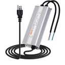 LED Driver 24V 1200W Waterproof Power Supply AC 90-130V to DC 24V50A Low-Voltage Transformer IP67 Rated Converter Suitable for High-Power LED Lighting and Any 24V DC Equipment