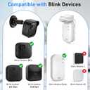 Blink Outdoor Camera Wall Mount Compatible with 2K+ & 4th Gen,3 Pack Weatherproof Protective Housing,360 Degree Adjustable with Blink Sync Module Core Outlet Mount for Blink Camera System