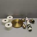 OYEARS Floor Lamp for Living Room Bright Lighting Tall Modern Industrial Vintage Standing Corner Lamps LED Metal Light Office Bedroom Study Gold Black Cream Matte Accent (3-Light, Cream)