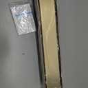 Linear Shower Drain with Tile Insert Panels 24 Inch Brushed Gold 304 Stainless Steel Rectangle Shower Floor Drainwith Hair Catcher, Adjustable Feet