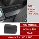 for BMW 7 Series G11 G12 2016-2022 Accessories Armrest Cover Lid ABS Carbon Fiber Color Sticker Decal Car Center Console Storage Box Cover Trim