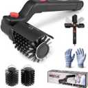 XUDAKAIXIN Electric Grill Brush  No Bristle Shedding, High Torque with 3-Speed Modes, 2026 Upgraded Rechargeable & Adjustable-Angle Grill Cleaner, Gifts for Men/Dad (Black)