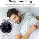 findtime Smart Watch for Android Phones Answer Make Calls SMS Reminder Smartwatch Compatible iPhone Bluetooth Stainless Steel Fitness Watch Men Smart Watches for Men Reloj Inteligente
