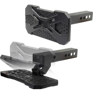Go Rhino HS-20 Recoil Hitch Step | 12" Mild Steel, Textured Black | HS2012T | Fits 2" Receivers