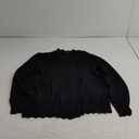 GRECERELLE Women's Long Sleeve V-Neck Button Down Cardigan Knit Shrugs Sweater (XX-Large, 01 Black)