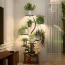 Plant Stand Indoor with Grow Lights, 9 Tiered Metal Plant Shelf, Plant Stand for Indoor, Large Plant Rack Display Shelves