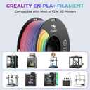 Creality 3D Printer Filament, Rainbow PLA+ Filament 1.75mm, Multicolor PLA Plus Strong Toughness Dimensional Accuracy +/- 0.03mm, PLA Pro for Most 3D Printer, 1KG Spool(2.2lbs)