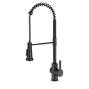 Kraus KPF-1691MB Britt 2nd Gen Commercial Style Pull-Down Single Handle Kitchen Faucet, Matte Black