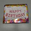 Rose Gold Happy Birthday Balloon Banner Personalized Name 16 Inch Foil happy birthday balloons letters with A-Z set and extra letters Birthday Party Decorations Happy happy birthday balloon