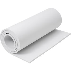 AMZQNART EVA Foam 8mm, Cosplay Foam 16 x 59in (6.5sqft) White, Suitable for Large Cosplay Modeling, DIY Projects, Crafts, Ultra High Density 90 kg/m3