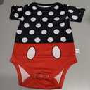 dicilly Cute Mouse Eyes Baby Bodysuit soft cartoon short sleeve clothing for baby romper for Boys Girls 3 Months - 24 Months, 0-3M