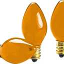 4 x The Dreidel Company Hanukah Electric Menorah Replacement Bulbs, Orange (9-Pack)