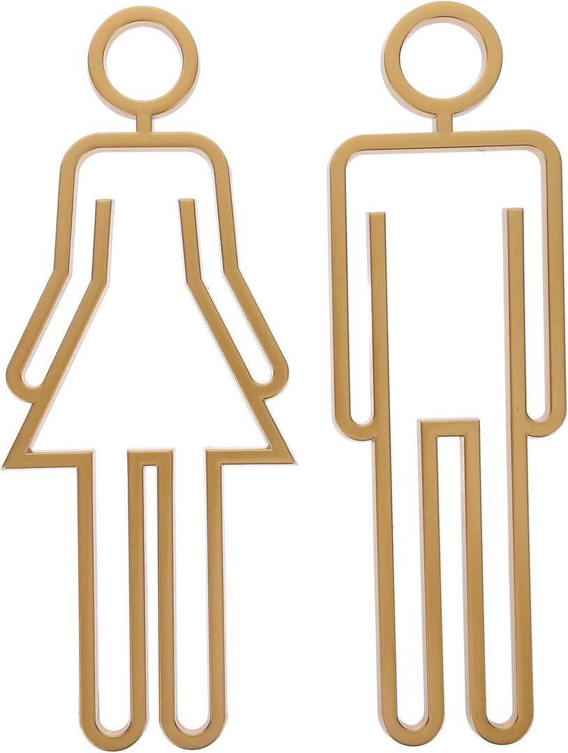 Versatile Washroom Sign Plate Toilet Jokes Sign for Restroom Signs Bath Door Identifier