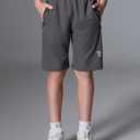 5 Pack Boys Athletic Shorts with Zipper Pockets Basketball Soccer Quick Dry Teen Kids Sport Shorts Elastic Waist, XL
