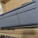 Rolanstar Bed Frame Full Size with Charging Station and LED Lights, Upholstered Storage Headboard with Drawers, Heavy Duty Metal Slats, No Box Spring Needed, Noise Free, Easy Assembly, Dark Grey