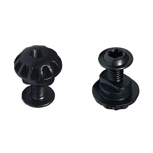 2 Pcs Screw Bolt and Plastic Grommet/Nuts Compatible with La-Z-Boy/Lazyboy Rocker Recliner Leg Rest Scissor Insert, Screw and Grommet Replaces Parts for footrest 3-Position Locks