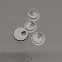 Desk Grommet 1-3/8" (35 mm), Desk Cord Hole Cover, Cable Grommet ABS Plastic, Desk Hole Grommet for Office and Home Table Cable, Detachable Cable Cord Organizer (White 4 Pcs)