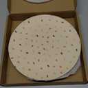 Nook Theory 4 Pack Reusable Bamboo Plates - Non-Toxic Toddler and Kids Plate, Dishwasher Safe, Not Microwavable Dinnerware (Confetti 8")