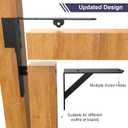 Corner Brace Bracket Anti Sag Gate Frame Hardware Kit for Wooden Fence with Latch