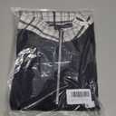 Men's Polo Shirts Casual Holiday Standing Collar Short Sleeve Basic Modern Plaid Color Block Buttons Summer Spring (Navy,XX-Large) 