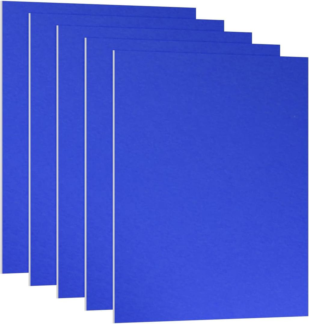 PATIKIL 7x5x1/32inch Anodized Aluminum Sheet, 5Pcs Metal Rectangle Aluminum Plate 0.8mm Thick Engraving Blanks for Laser Engraving DIY Decorative Crafting Home Decoration, Blue (7x5inch)