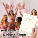 Fall in Love Bridal Shower Invitations With Envelopes And RSVP Cards - Blank Autumn Wildflower Design With Hand Writable Fields - Wedding Invitations Set of 20(4 x 6 Inch)(004)