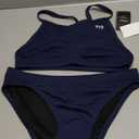 TYR Durafast One Diamondfit Bikini Swimsuit for Women - Athletic Training and Competition Swimwear Set - Resists Chlorine Navy M