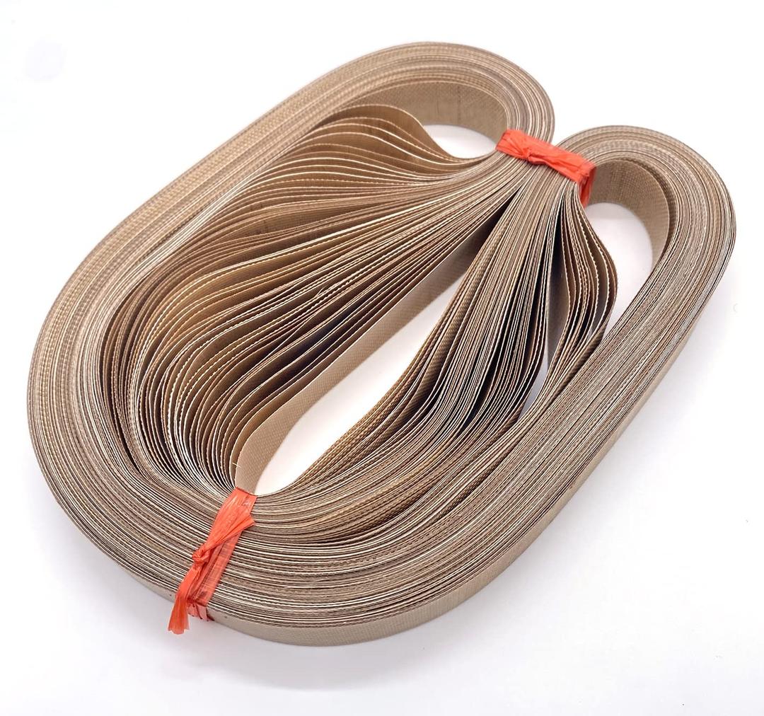 50pcs 810x15mm PTFE Sealing Belt Polytef Belts for FR-810 FRM-810 FRBM-810 FRM-980 SF-150 Continuous Band Sealer Sealing Machine Replacement Belts Spare Part Kits (Perimeter: 810mm/31.89")