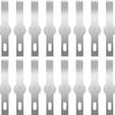 120 Pcs Exacto Knife Blades, #17 High Carbon Steel Hobby Knife Blade Refills Hobby Knife Replacement Blades for Craft, Scrapbooking, Stencil
