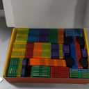 Gemmicc Magnetic Tiles, Deluxe 136 PCS Building Blocks Magnet Toys for Kids,3D Magnet Puzzles Stacking Blocks for Boys Girls,Huge Set with 2 Cars