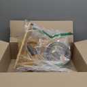 HTB Elevated Dog Bowls,Raised Dog Bowl Stand with 2 Stainless Steel Bowls,Elevated Raised Dog Bowls for Large Medium Small Sized Dogs (large-10"tall,48 Oz bowl, Bamboo)