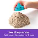 Kinetic Sand, Folding Sand Box with 2lbs Play Sand, 7 Molds & Tools, Storage Case, Sensory Toys, Holiday Gifts & Stocking Stuffers for Kids Ages 3 and up