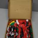 MGparty Christmas Photo Booth Props Headbands and Glasses,18 Pack Christmas Accessories Set with Funny Reindeer Santa Snowman Glasses & Head Boppers for Kids Adults Family Holiday Party Favors