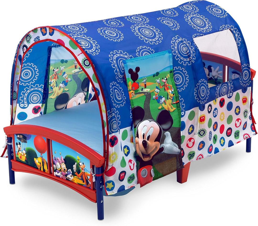 Delta Children Toddler Tent Bed, Disney Mickey Mouse, Size 1 Count (Pack of 1) Item Weight 17 pounds
