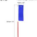 uxcell Dance Ribbon, Gymnastics Ribbon Twirling Ribbons for Birthday Party Streamers Decoration,Circus Carnival Ribbon with Sticks Wands (Sapphire Blue)