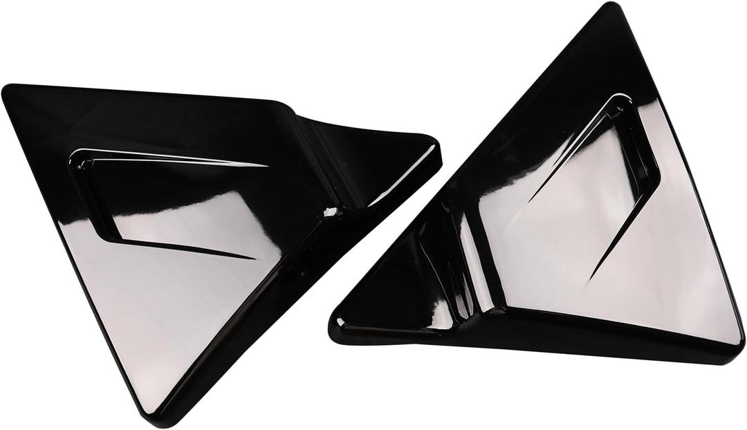 Triangle Side Covers, Black Left Right Side Cover Panel Fit For Harley Touring Road Glide Road King Electra Glide Street Glide 2009-2024