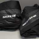 Skechers Air-Cooled & Memory Foam Seat Covers-Leather Car Seat Cover Supply Ultimate Comfort & Support,Front Seats Airbag Compatible,Universal Fit for Most Cars,Vans,Trucks,SUVs,Black