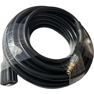 50FT 5800Psi High Pressure Water Hose Extension and Nozzle for Pressure Washer Durable Cleaning Rubber Pipe Fit for Karcher K2 K3 K4 K5 40Mpa Replacement Parts