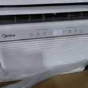 Midea 8,000 BTU Smart Inverter Air Conditioner Window Unit with Heat and Dehumidifier Cools up to 350 Sq. Ft., Energy Star Rated, Quiet Operation, Electronic Controls, Remote Control, White (Vent Broken Functions Properly)