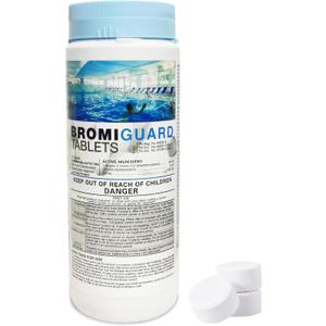Bromine Tablets 1 Inch 1.8 Lbs for Spa Hot Tub Chemical Sanitizer Bromine Tabs | Long-Lasting 1" Brominating Tablets for Pools | Less Chlorine Odor 1.8 Pounds