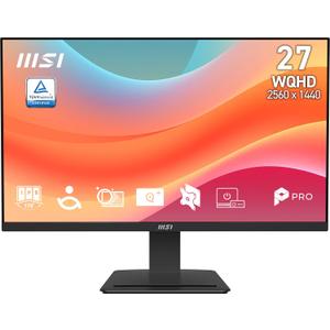 msi PRO MP273Q E7 27-inch IPS 2560 x 1440 (QHD) Computer Monitor, 75Hz,Adaptive-Sync, HDMI, DP Port, VESA Mountable, Tilt, Speaker, 1ms, Black