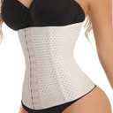 FLORATA Women's Waist Trainer Corset Tummy Control Body Shaper Waist Cincher Shapewear Large