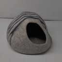 MEOWFIA Cat Enclosure  Premium Felt Cat Enclosure for Indoor Cats, Handmade 100% Merino Wool (Medium, Light Grey)