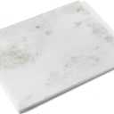 Koville African Natural Marble Cutting Board for Kitchen, 16x20inch Extra Large Hand Crafted Marble Slab for Cheese, Charcuterie, Pastry Board - Wedding Gift, House Warming Gift (White Marble-Namib Fantasy)