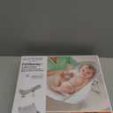 Ingenuity Foldaway 2-Position Baby Bath Seat, Adjustable Support for Sink or Bathtub, Ages 0-6 Months up to 20 Pounds, Machine-Washable Sling (Gray Swirls)