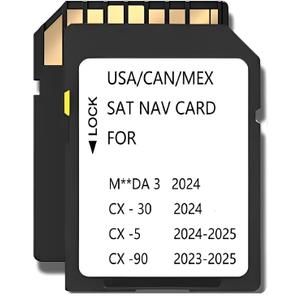 2025 Latest Navigation Memory sd Card Compatible with Maz*da 3(2024), Cx5(2024-2025),Cx30(2024), Cx90(2023-2025),(NAVISD2325)