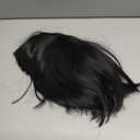 OYSRONG Men's/Women's/Unisex Short Black Full Bang Straight Wig Hairstyle Cosplay/daily Heat Resistant Fibre Wig